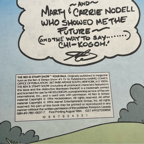 The REN & STIMPY SHOW Your Pals, PRINT 1994 Comic Book - Picture 7 of 9